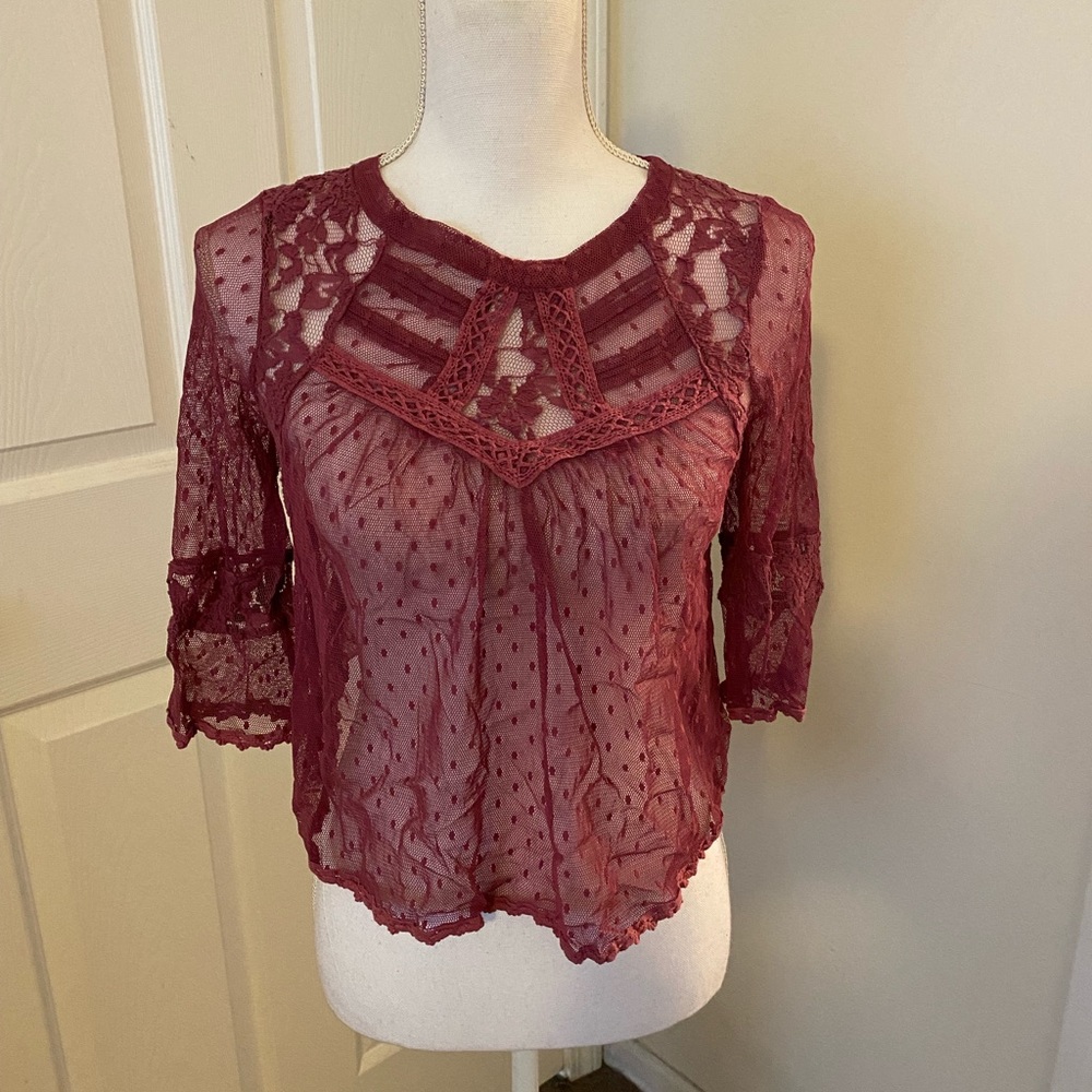 Free People Lace Top